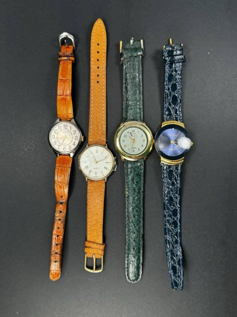 Vintage Watch Lot Timex Carriage Pierre Nicol Cristian Jacques Quartz Parts Repa